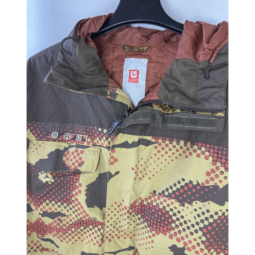 Burton Phantom Snowboard Jacket Hooded Ski Brown Outdoor Men's Size Large - Picture 8 of 16